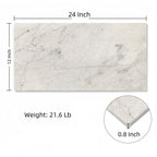 Textured 3D Decorative Tiles with Polished Marble Surface - Yellow, Gray, or White