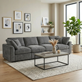130.3" Modular Sectional Sofa with Deep Seat Comfort - Chenille