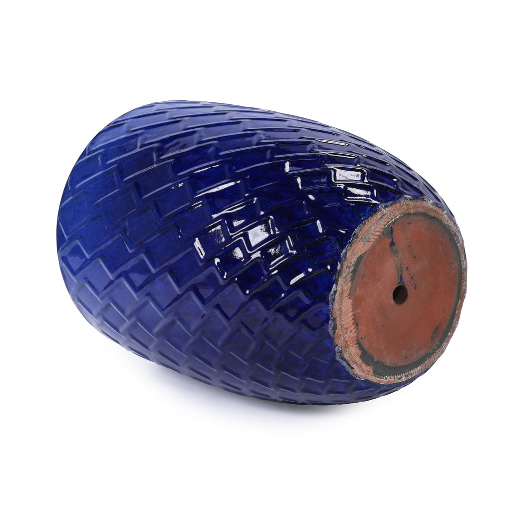 Ceramic Planter with Drainage Hole - White or Light Blue
