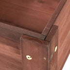 Solid Wood Raised Garden Bed with Legs - Available in Gray, Dark Gray, Dark Brown