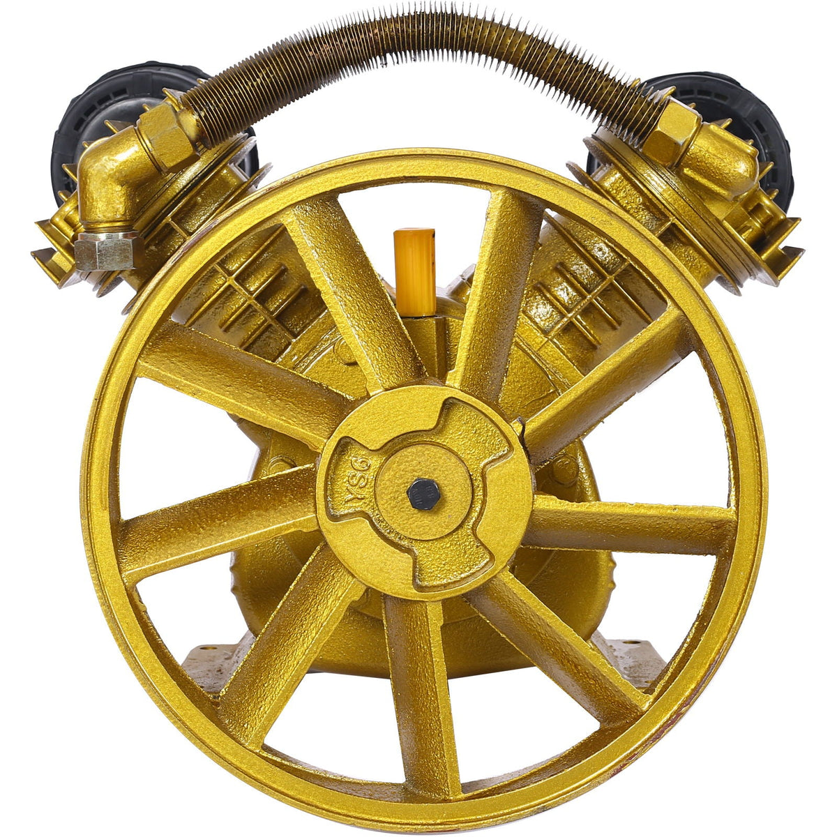 V Type Dual Cylinder Air Compressor Pump Head with 5.5HP, 21CFM - Golden