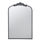 Baroque Inspired Arch Wall Mirror with Ornate Design - Gold or Black