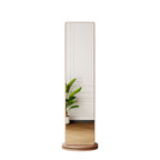 3 In 1 Multifunctional Full-Length Clothing Mirror with Rotating Design - Dark Brown, Black, White, Light Brown
