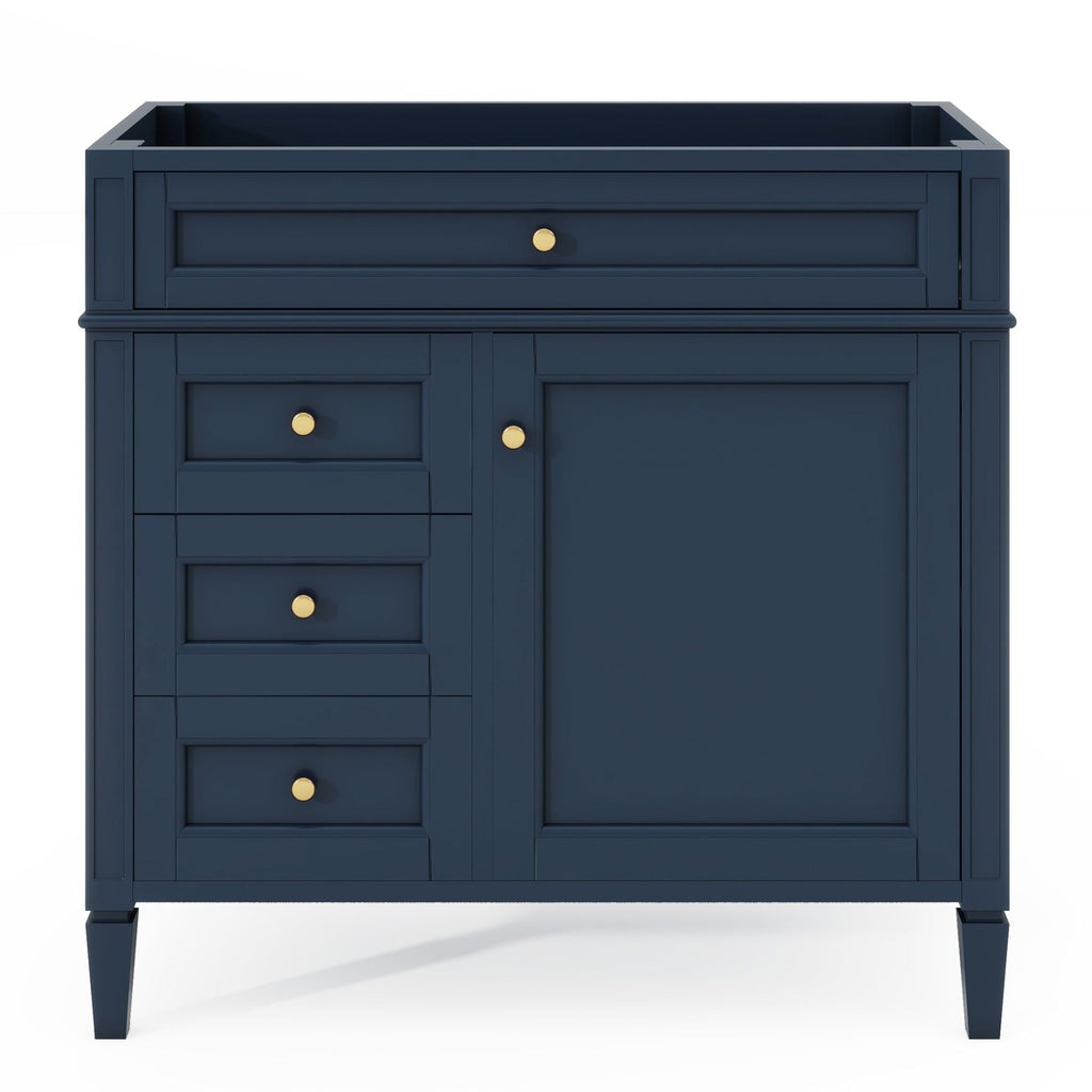 Bathroom Vanity with 2 Drawers and Tip-Out Storage - Multiple Colors