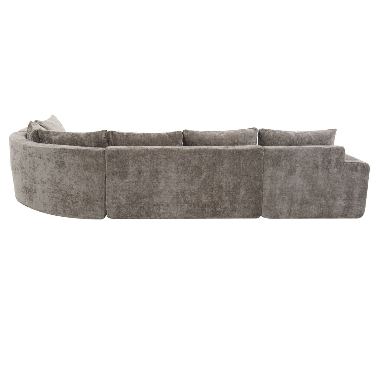 Modular Cloud Sectional Sofa Set with Deep Seating - Choose Beige, Dark Gray, or Dark Brown