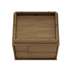 Modern Nightstand with Push to Open Drawers - Dark Gray, Dark Brown, or Light Brown