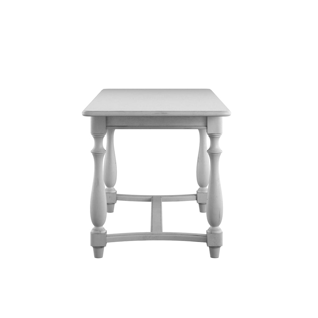 Gray Gathering Height Bar Table with Spacious Surface - Solid Wood