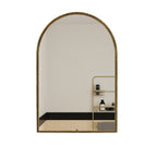 Arched Mirror with Shatterproof Glass - Silver or Gold