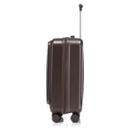 ABS Spinner Wheel Luggage Set with Cosmetic Case - Brown