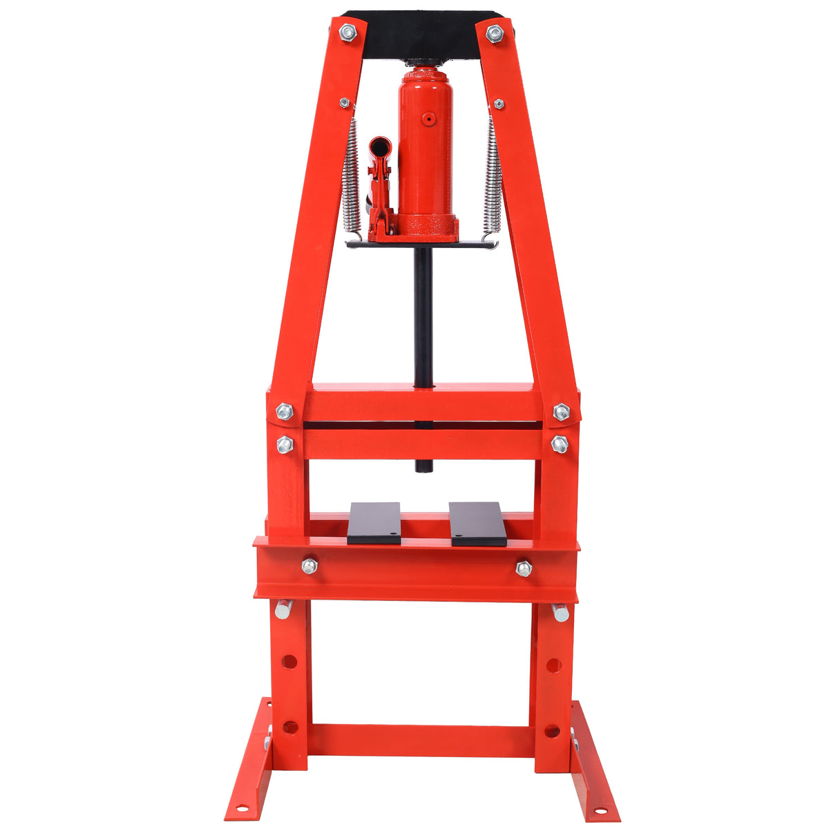 6-Ton Benchtop Hydraulic A-Frame Shop Press with Adjustable Height - Red, Black, Green, or Orange