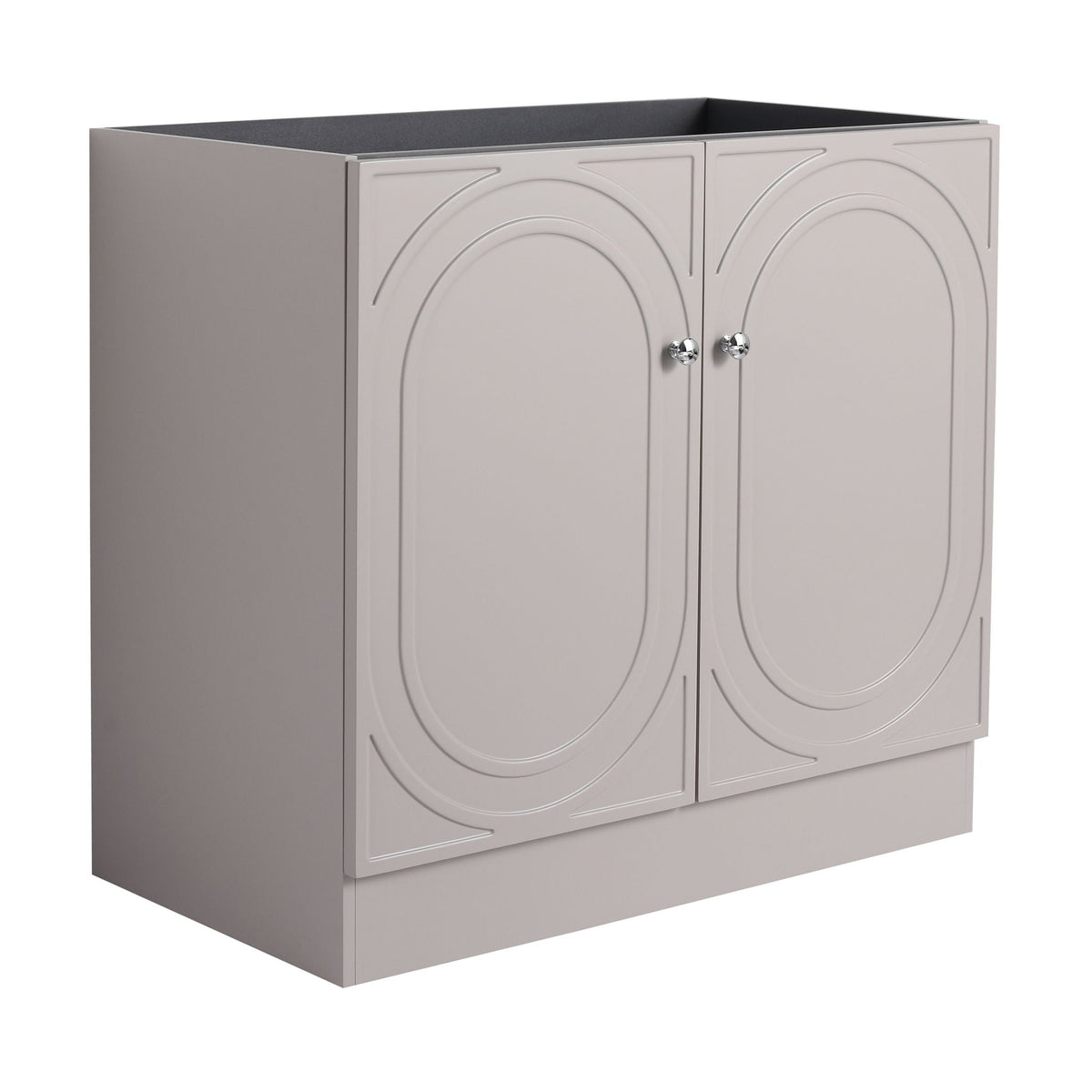 Modern Freestanding Bathroom Vanity with Soft Close Cabinet Doors - Pearl Silver, White, or Dark Green