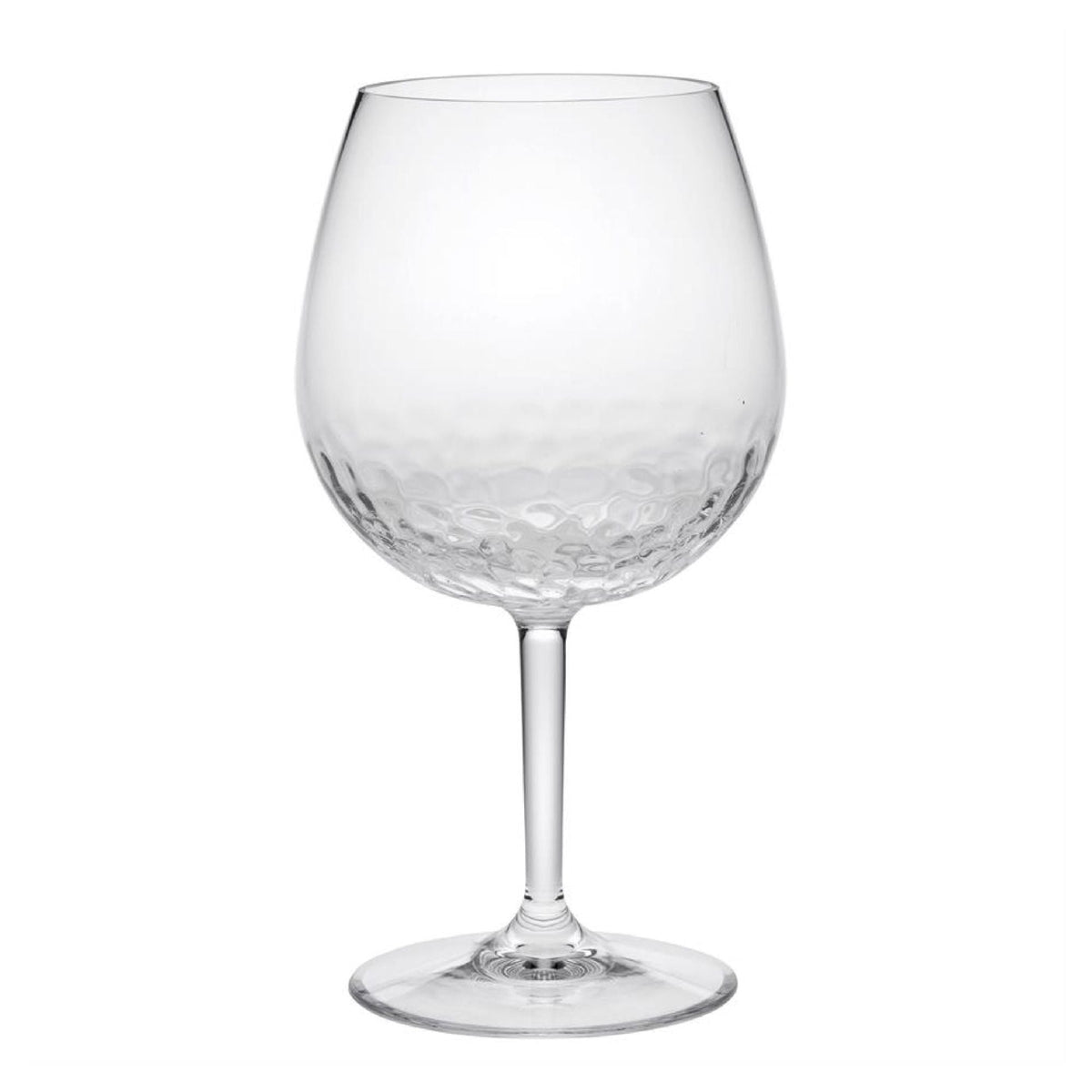Tritan Unbreakable Wine Glass Set with Hammer Design – Clear, 22oz, BPA-Free