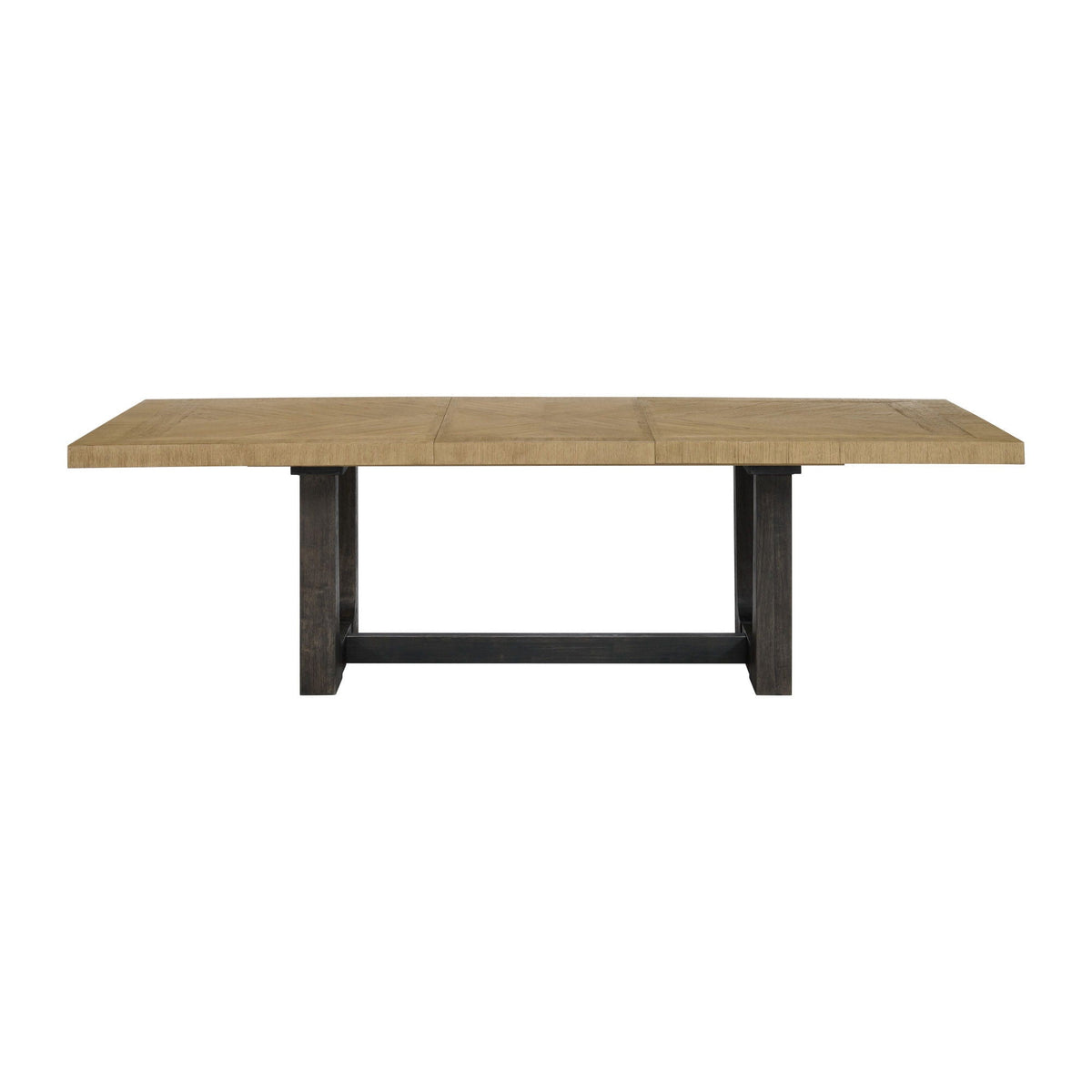 Table With Trestle Base Bar Table with Solid Wood Construction - Light Brown