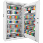 White Digital Keypad Wall Safe Key Cabinet with Secure Steel Construction