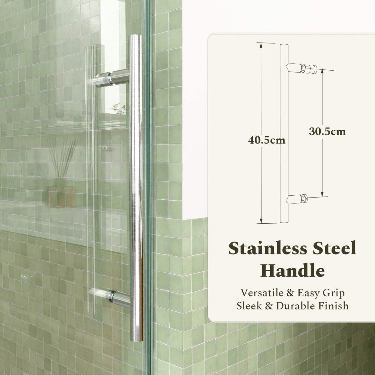 56-60"W Frameless Sliding Tub Shower Door with Tempered Glass - Brushed Nickel