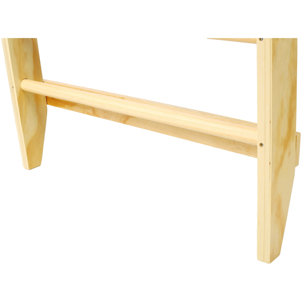 Natural Swedish Ladder Stall Bars Set for Physical Therapy & Gymnastics with High Weight Capacity
