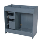 Retro Style Bathroom Vanity with Soft Closing Doors - Multiple Colors