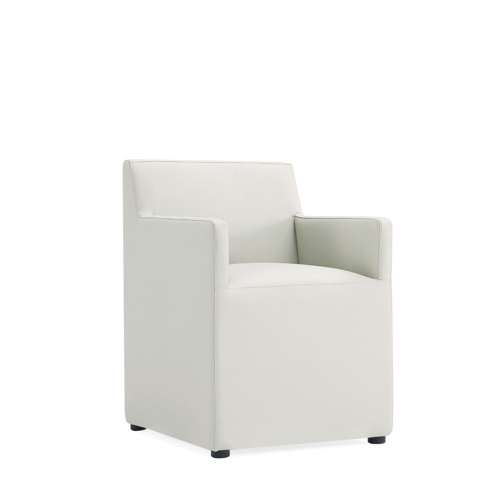 Square Armchair with Upholstered Seat - Available in Multiple Colors