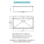Stainless Steel Drop In Kitchen Sink with Workstation - Gray or Gold