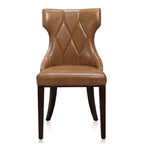 Reine Dining Chair Set of 2 with Solid Wood Frame and Classic Design - Multiple Colors