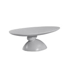 Lucky Stone Shaped Table with Sculptural Base – White, Black, or Gray