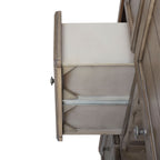 Rustic 2 Tone Server with Wine Storage - Gray