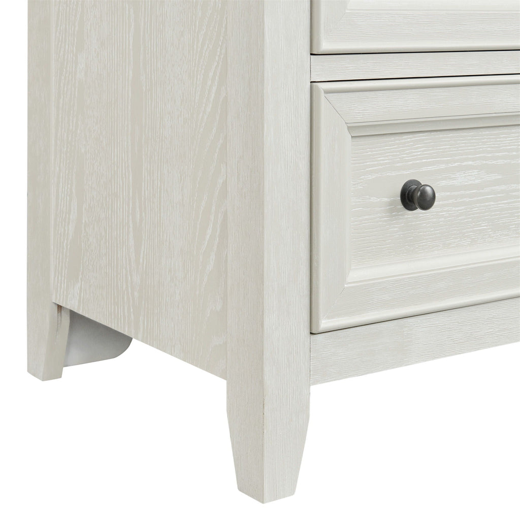 6 Drawer Chest with Smooth Slides - Black or White