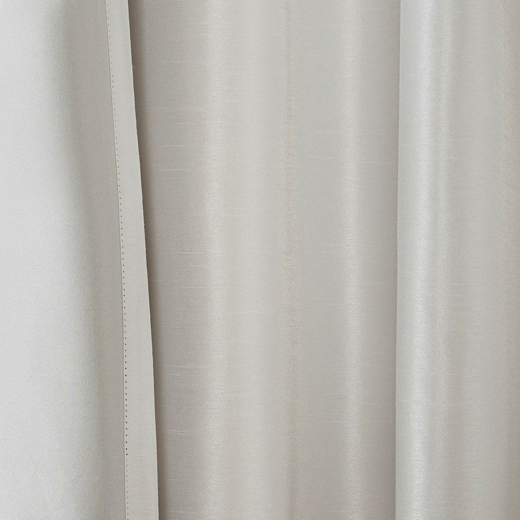 Twist Tab Total Blackout Window Curtain Panel with Thermal Lining - White
