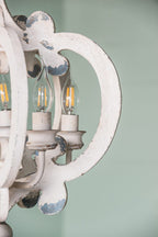Farmhouse Chandelier with Adjustable Chain - Multiple Colors