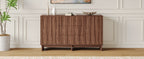59.1" Buffet Sideboard with 2 Doors and 3 Drawers - Walnut