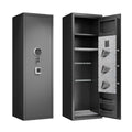 Fingerprint Keypad Safe with Quick Access - Black