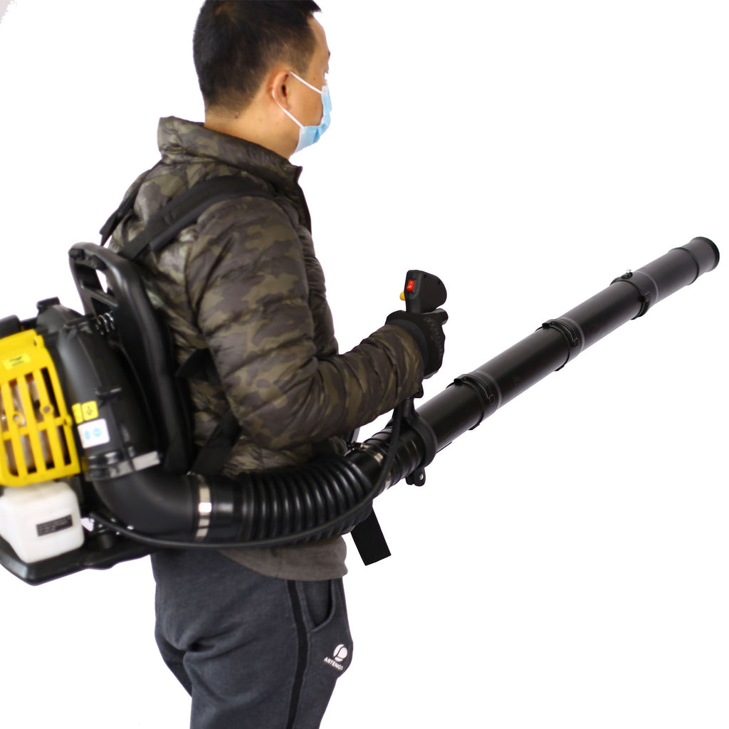 EPA Compliant Gasoline Leaf Blower with 52cc 2-Stroke Engine - Orange