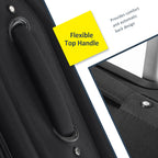 Expandable Softside Luggage 3 Piece Set with Spinner Wheels - Multiple Colors