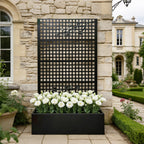 Metal Planter Box with Trellis