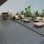 Weather Resistant Interlocking Deck Tiles - Light Brown or Dark Gray