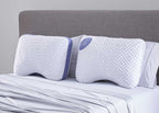 Balance Cuddle Curve Pillow with Moisture-Wicking Fabric - White