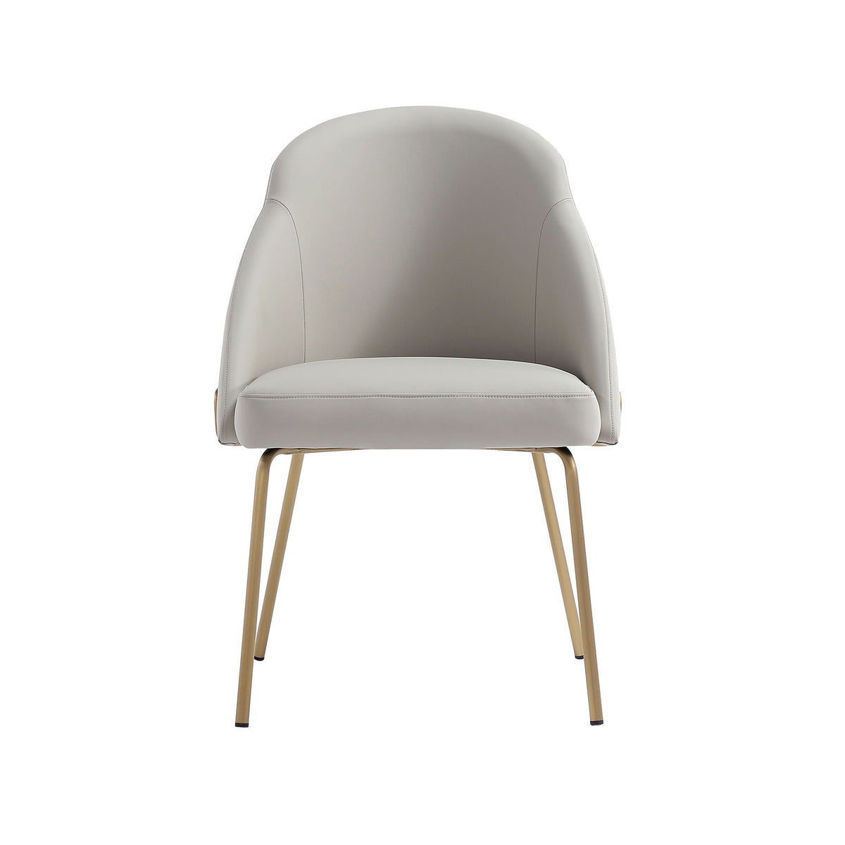 Upholstered Dining Chair with High-Density Foam - Beige, Gray, or White