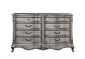 Ariadne Dresser with Full-Extension Drawers - Antique Silver
