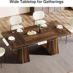 Double Pedestal Executive Desk with Spacious Work Surface - Dark Brown or Black