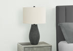 Contemporary Resin Table Lamp with 3-Way Lighting - Black