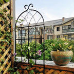 Metal Garden Rustproof Trellis for Climbing Plants – Outdoor Flower Support