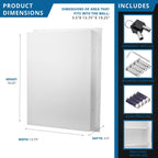 Biometric Wall Safe with 120-Fingerprint Security - White