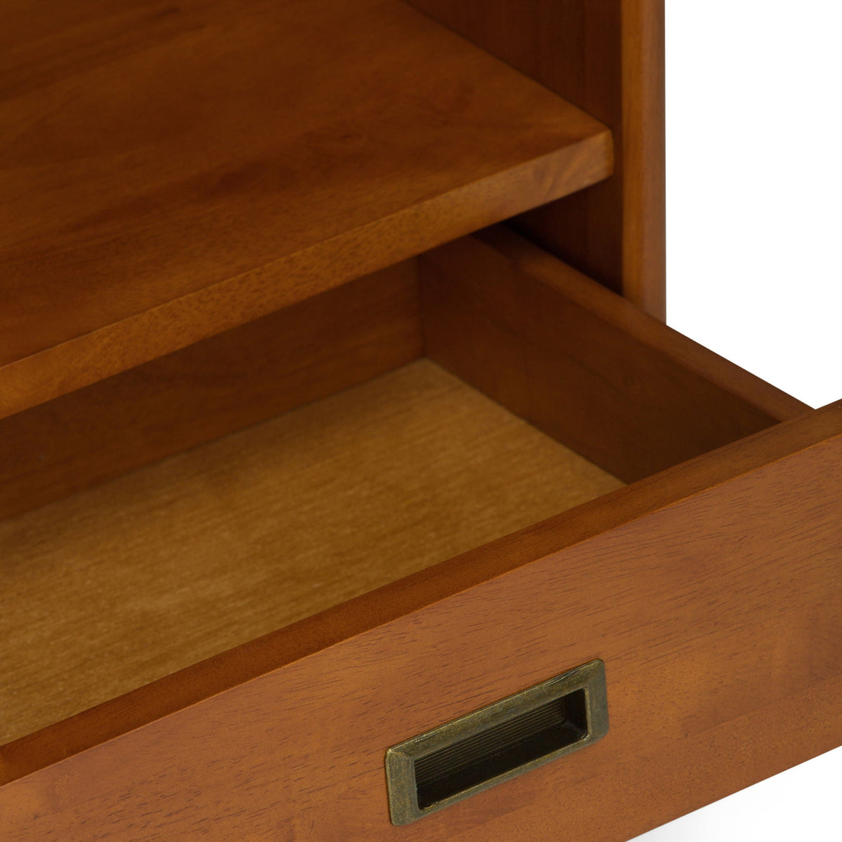 Mid Century Wide Bookcase with Storage Drawers - Multiple Colors