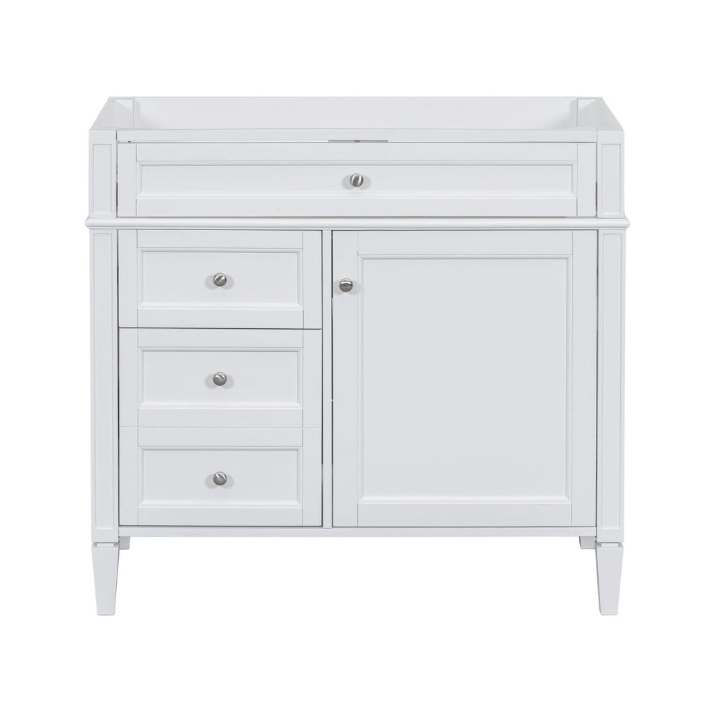Bathroom Vanity with 2 Drawers and Tip-Out Storage - Multiple Colors