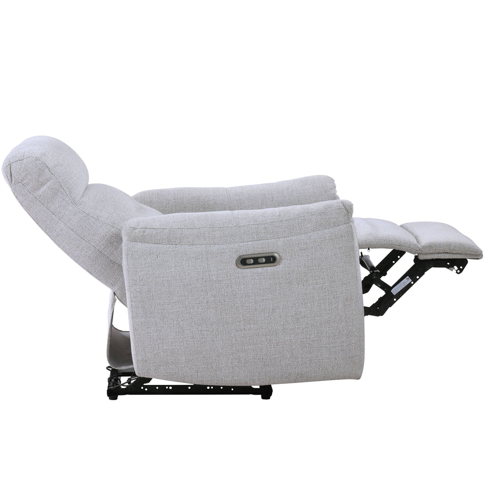 Gray Power Motion Recliner with USB Port - Adjustable Comfort