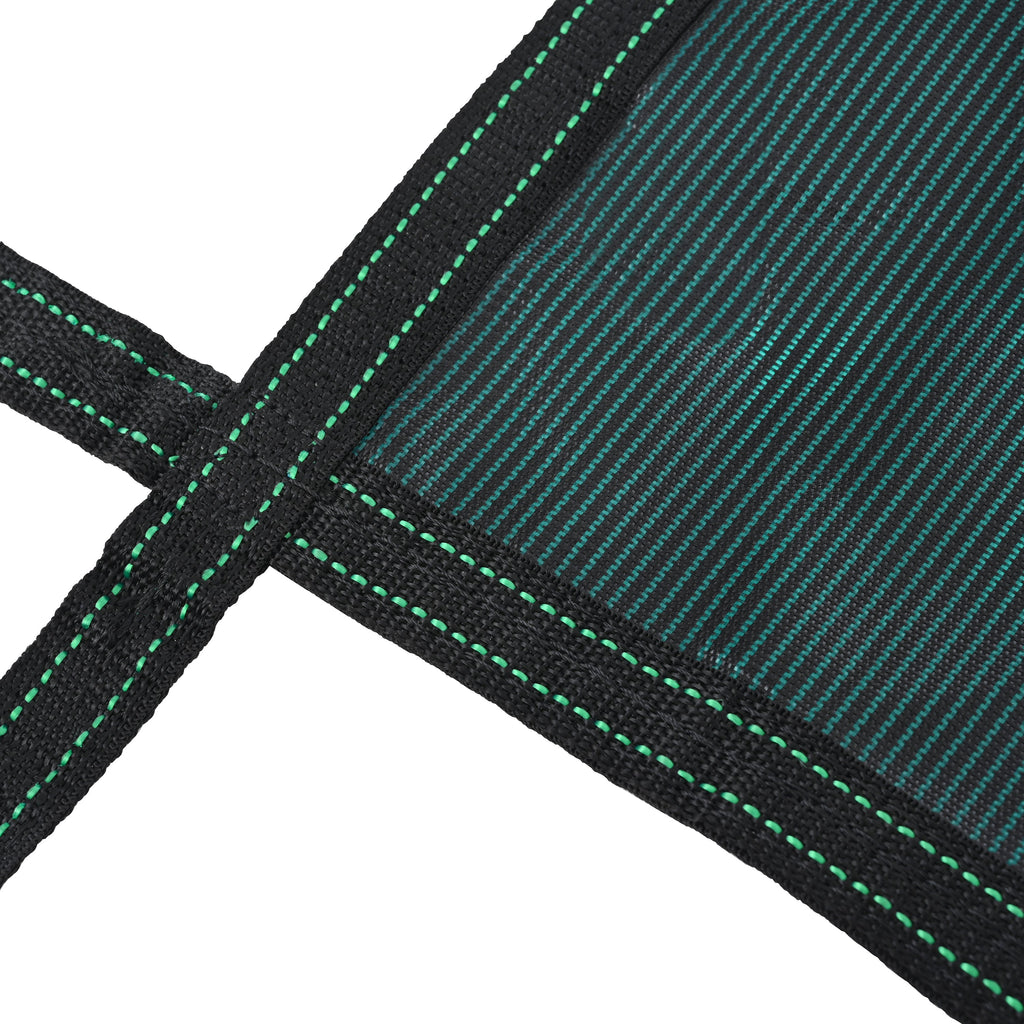 Swimming Pool Safety Cover with Installation Hardware - Green or Blue