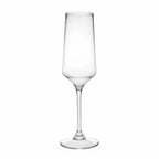 Unbreakable Plastic Champagne Flutes with BPA-Free Design - Clear