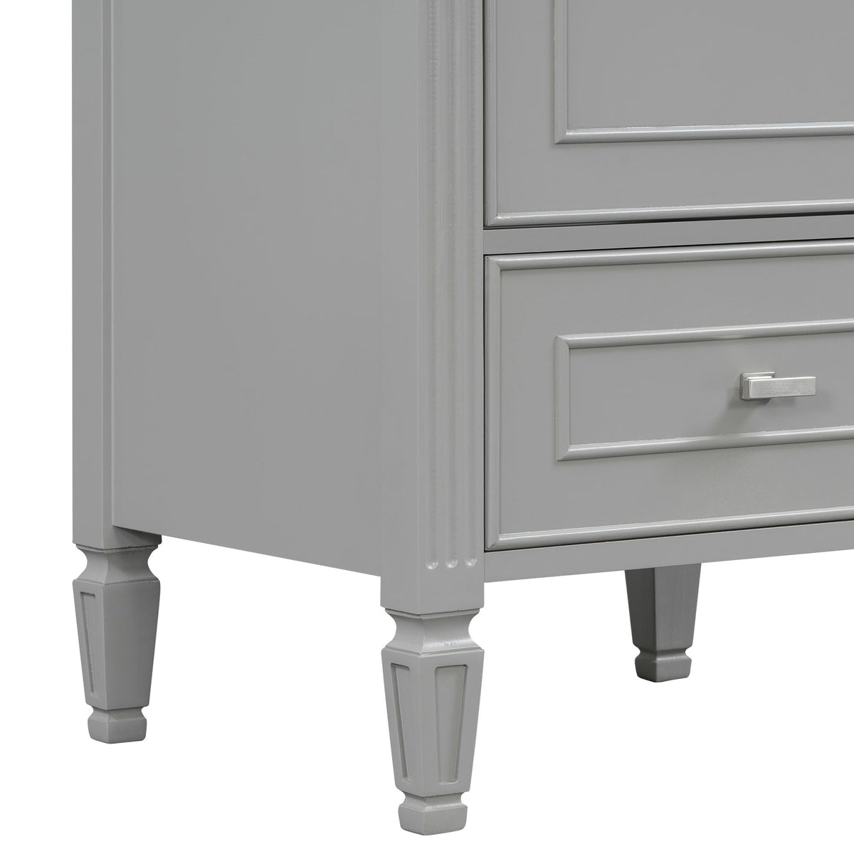 Retro Bathroom Vanity With Sink with Soft-Closing Doors - Green or Dark Gray