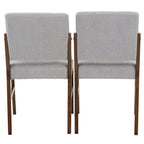 Light Gray Dining Chair Set of 2 with Lumbar Support - Caldwell