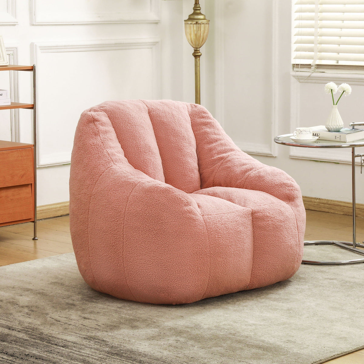 Comfy Bean Bag Chair with Memory Foam Filler - Tufted Soft